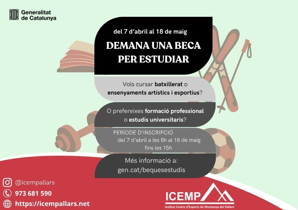 Beques estudis ICEM Pallars